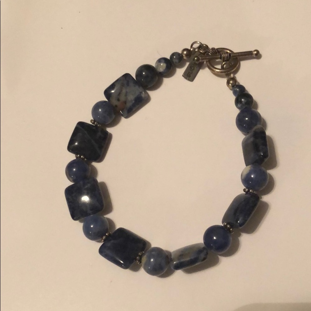 Paige Wallace Designs blue stone bracelet